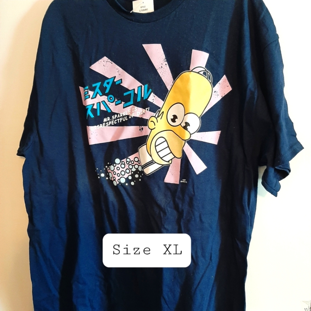 Homer Simpson Mr. Sparkle Tshirt XL New